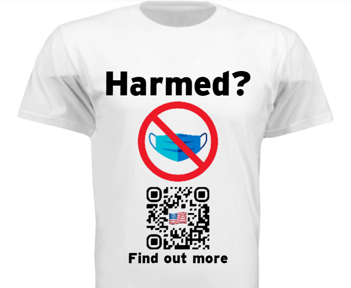 Harmed? Covid-19 fraud face masks T-shirt